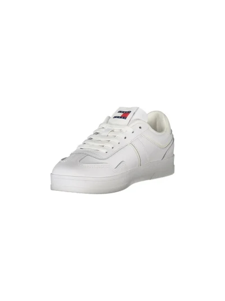 Bőr sportcipő Tommy Jeans fehér
