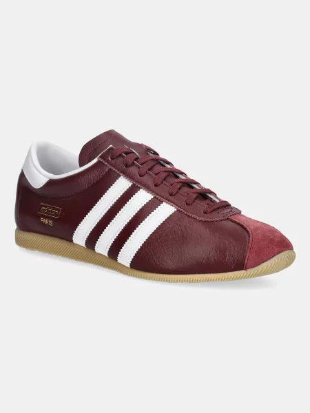 Δερμάτινα αθλητικά παπούτσια adidas Originals Paris μπορντό