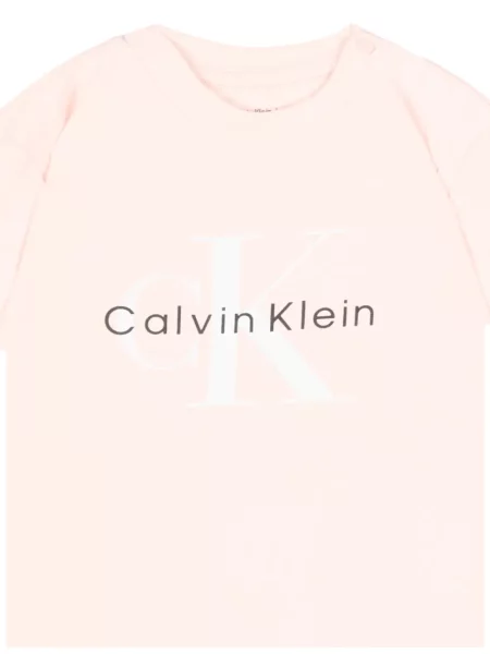 Koszulka dziecięca Calvin Klein różowa
