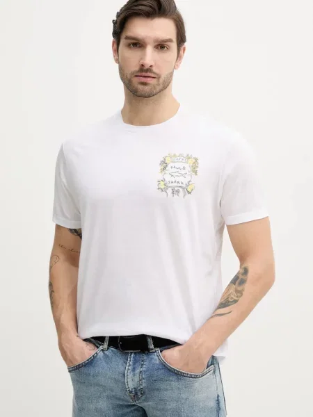 Paul&Shark tricou barbati cu imprimeu alb
