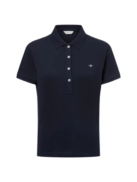 Gant koszulka polo SLIM SHEILD CAP SLEEVE Kobiety S niebieski