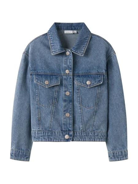 NAME IT Geacă de primăvară-toamnă NKFMila denim albastru