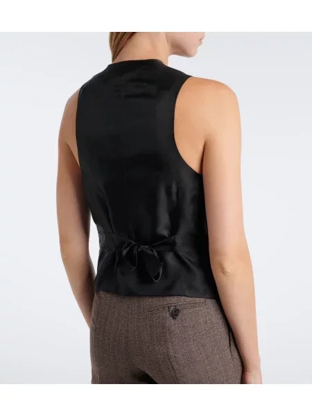Vestă Victoria Beckham maro