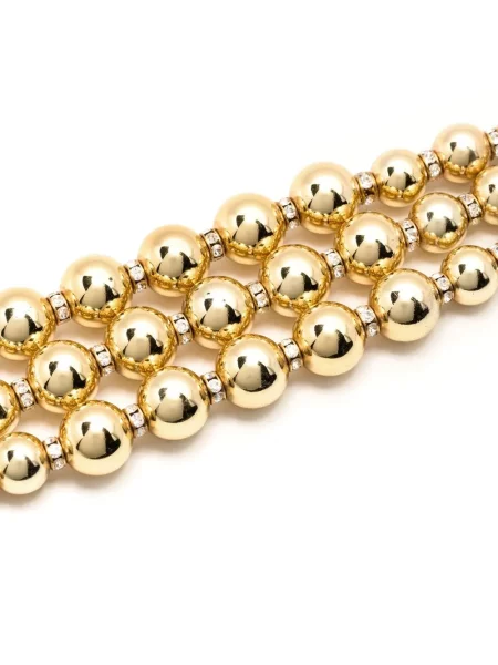Kamínky náušnice Christian Dior Pre-owned zlaté