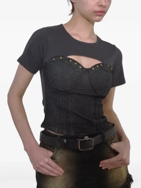 Tricou Vivamus cu tepi gri
