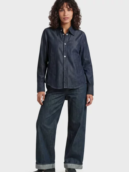 Сорочка G-star Raw синя
