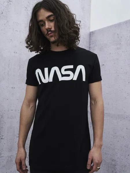 Mister Tee Tricou Nasa / alb negru