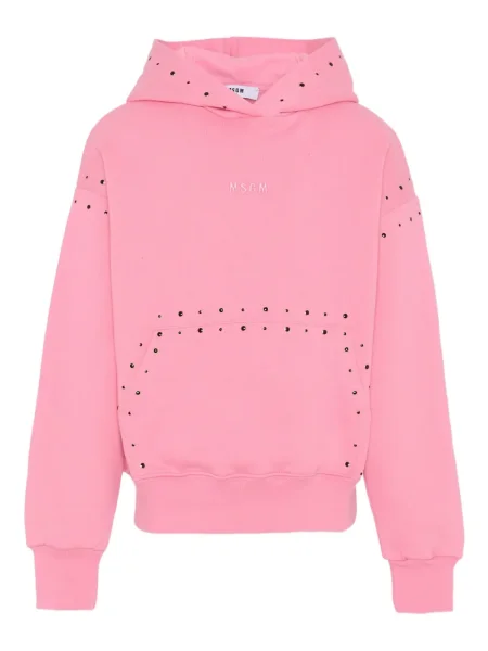 Bluza z kapturem dziecięca Msgm różowa