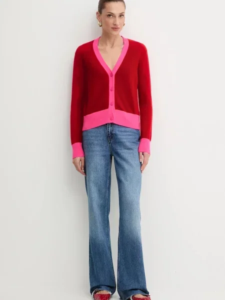 Кашеміровий кардиган FROM FUTURE легкий червоний