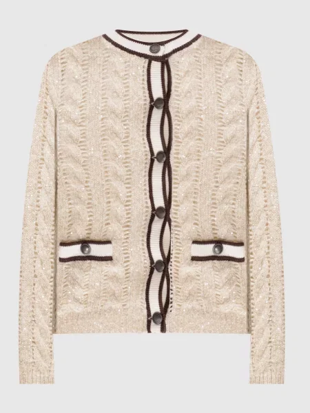 Кардиган Brunello Cucinelli бежевый