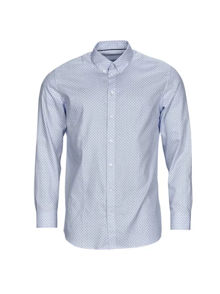 Srajca Selected z dolgimi rokavi modra