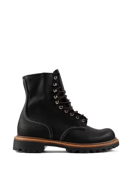 Botine Red Wing Shoes cu șireturi din piele negru