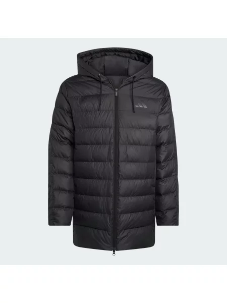 Parka z kapturem Essentials CLIMAWARM Light Down czarna