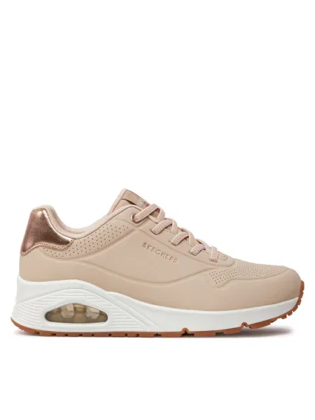 Pantofi Skechers UNO SHIMMER AWAY bej