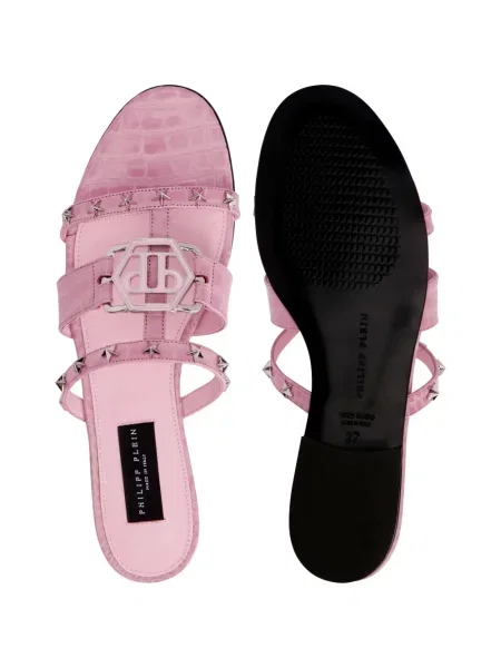 Sandale Philipp Plein cu tepi roz