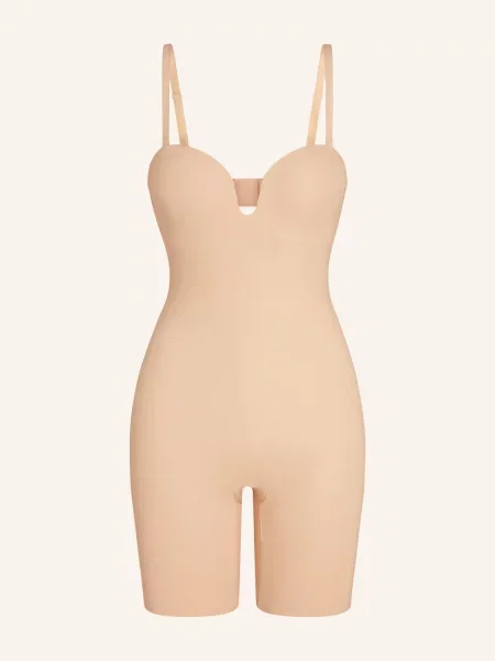 Spanx Tvarující Body Spanxshape™ Suit Your Fancy Bez Ramínek Do Poloviny Stehen Bs béžová