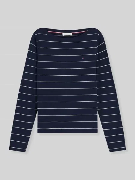 Tommy Hilfiger Koszulka Z Długim Rękawem blau granatowa