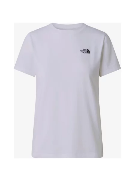 Koszulka z krótkim rękawem kobieca The North Face Simple Dome Evolution Slim XS biały