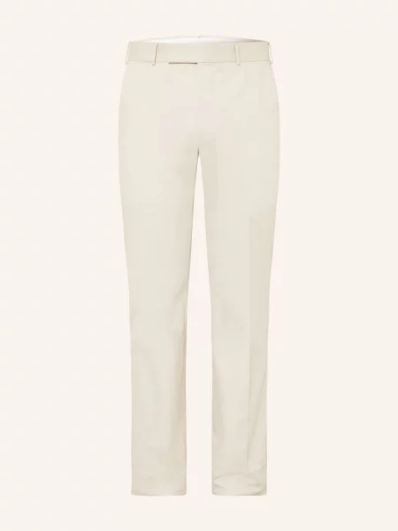 Zegna Kalhoty Slim Fit krémová