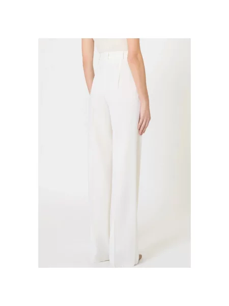 Spodnie Max Mara Studio wełniane białe