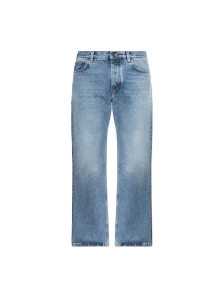 Szerokie jeansy Off-white z logo białe