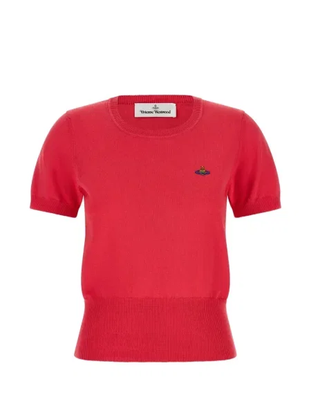 Tricou Vivienne Westwood cu broderie roșu