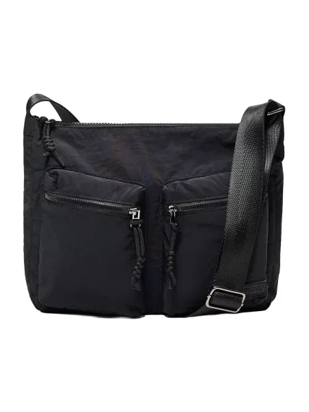 Bershka Geantă de umăr negru