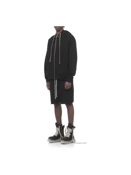 Bluza z kapturem Rick Owens z kapturem czarna