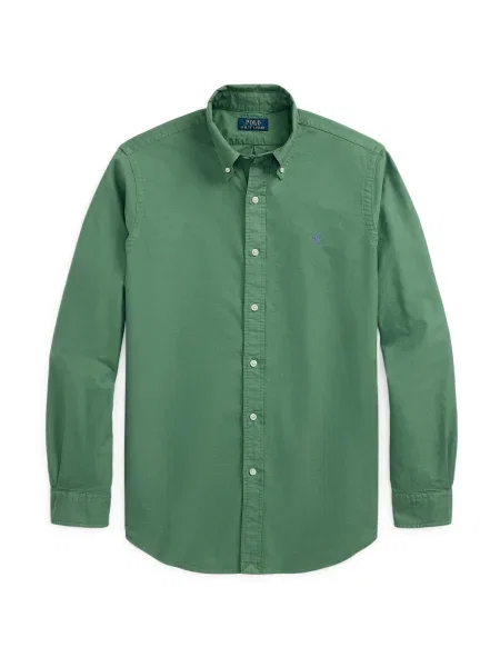 Srajca Polo Ralph Lauren z dolgimi rokavi keper kaki