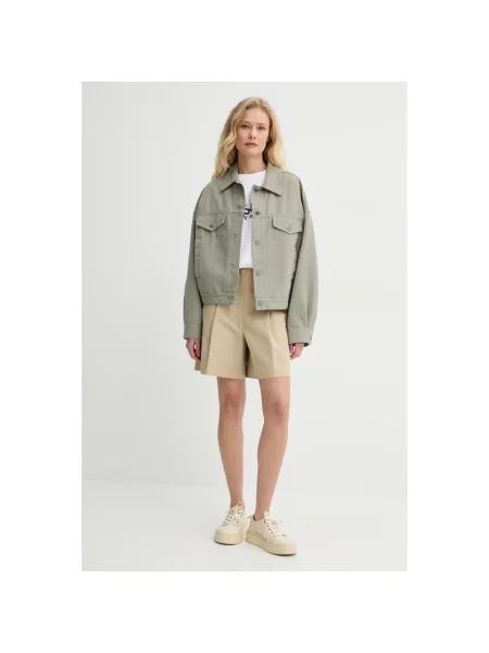 Krótkie szorty A.p.c. zielone