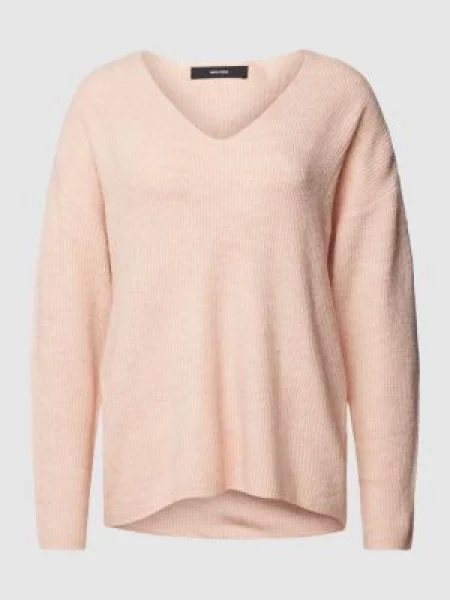 Sweter z dzianiny z fakturowanym wzorem model ‘CREWLEFILE’ Vero Moda