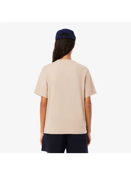 Футболка Lacoste бежевая
