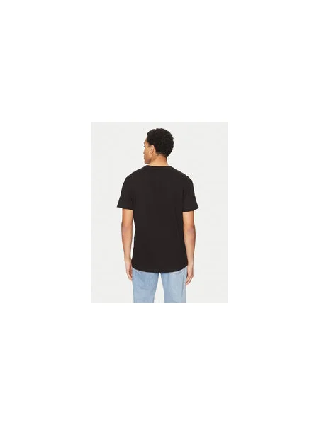 Tommy Jeans Póló Signature Regular Fit fekete