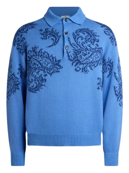 Jacquard pólóing Etro kék