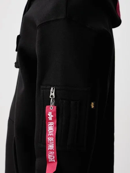 ALPHA INDUSTRIES Tréning póló piros fehér fekete