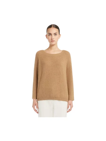 Sweter Weekend brązowy