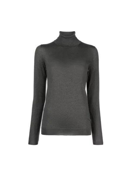 Sweter z golfem Brunello Cucinelli szary