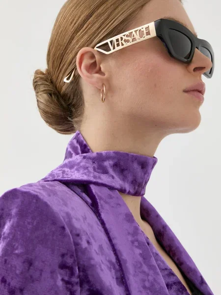 Versace ochelari de soare femei auriu negru