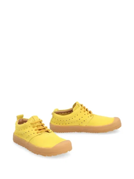 Sneakerși Volta din piele de căprioară galben