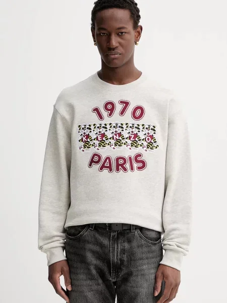 Kenzo hanorac de cu imprimeu gri