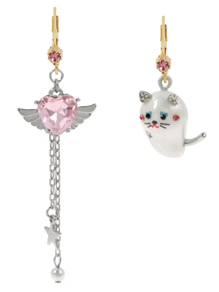 Betsey Johnson Cercei deschis / roz gri