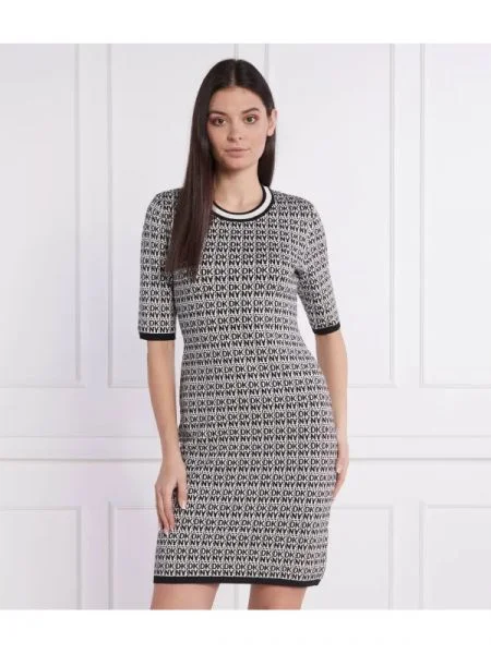 DKNY Rochie alb