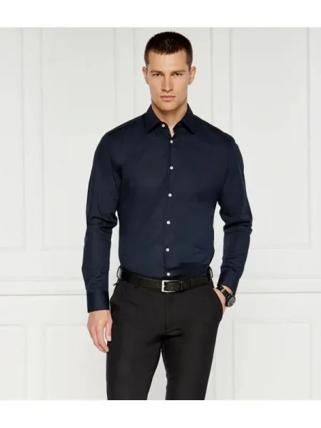 BOSS BLACK Cămașă HANK negru