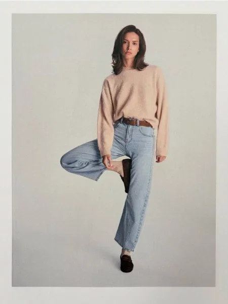 Reserved LADIES` JEANS TROUSERS & BELT albastru