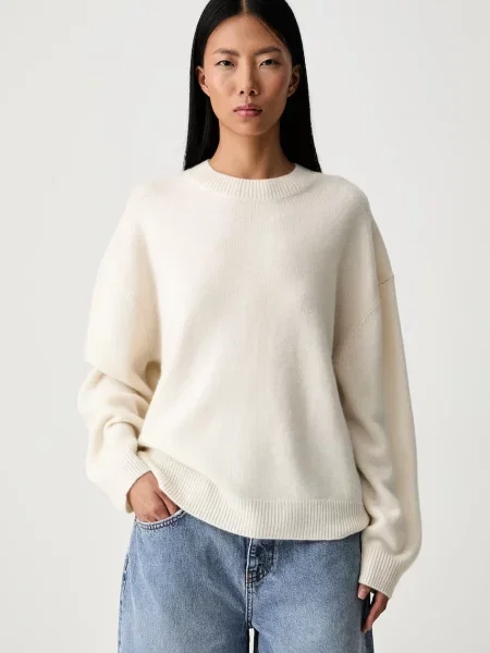 Anine Bing Lee Crew Sweater pulover din cașmir pentru femei