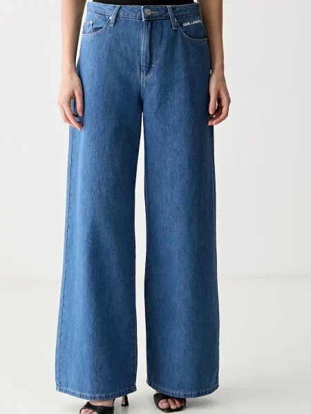 Karl Lagerfeld wide leg džíny IKON modré