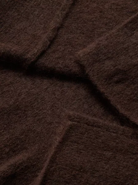 Reserved Светр-водолазка темно коричневий