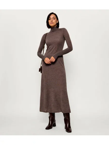Pinko De lână rochie Londra maro