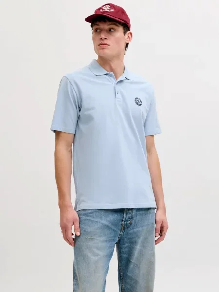 JACK & JONES Tričko JJALLIANCE svetlomodrá