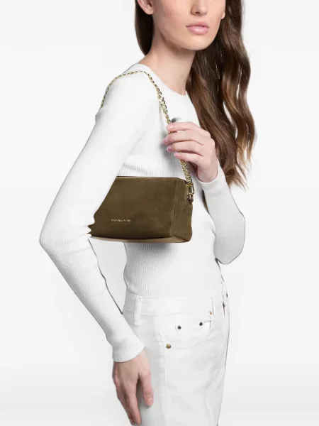 Τσάντα χιαστί Michael Kors σουέτ πράσινο